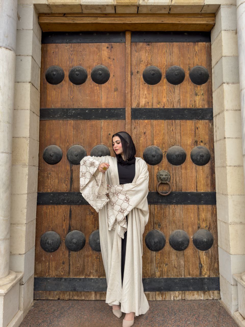 Embroidered Linen Kaftan