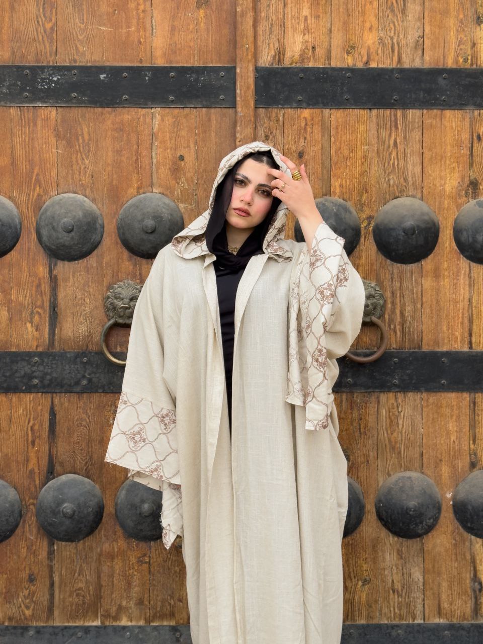 Embroidered Linen Kaftan