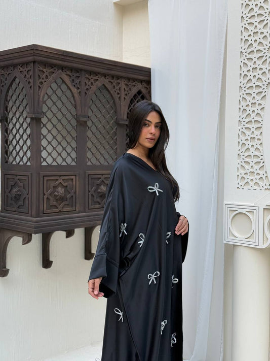 Noir bow Kaftan