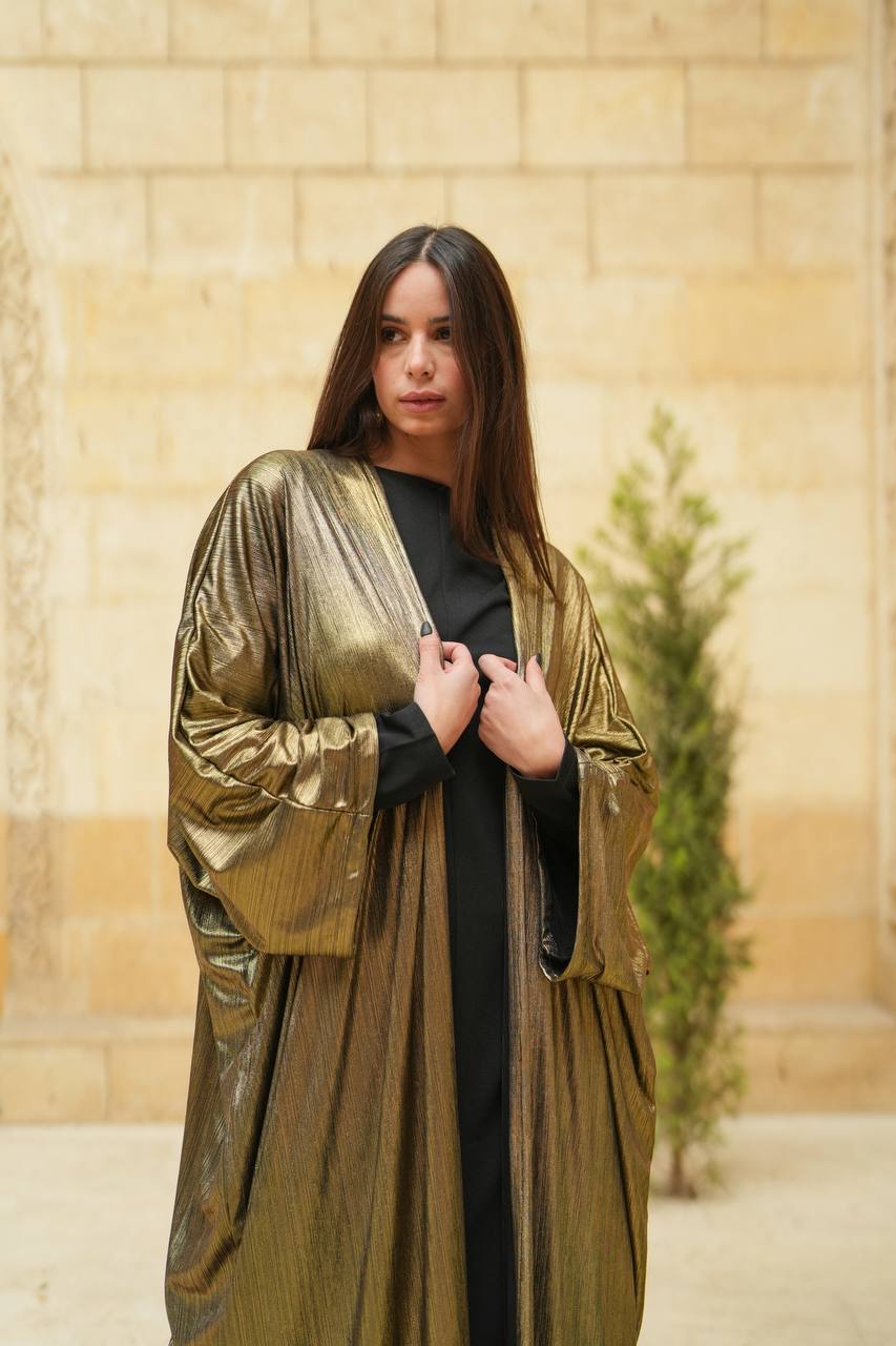 Opened-Metallic Abaya