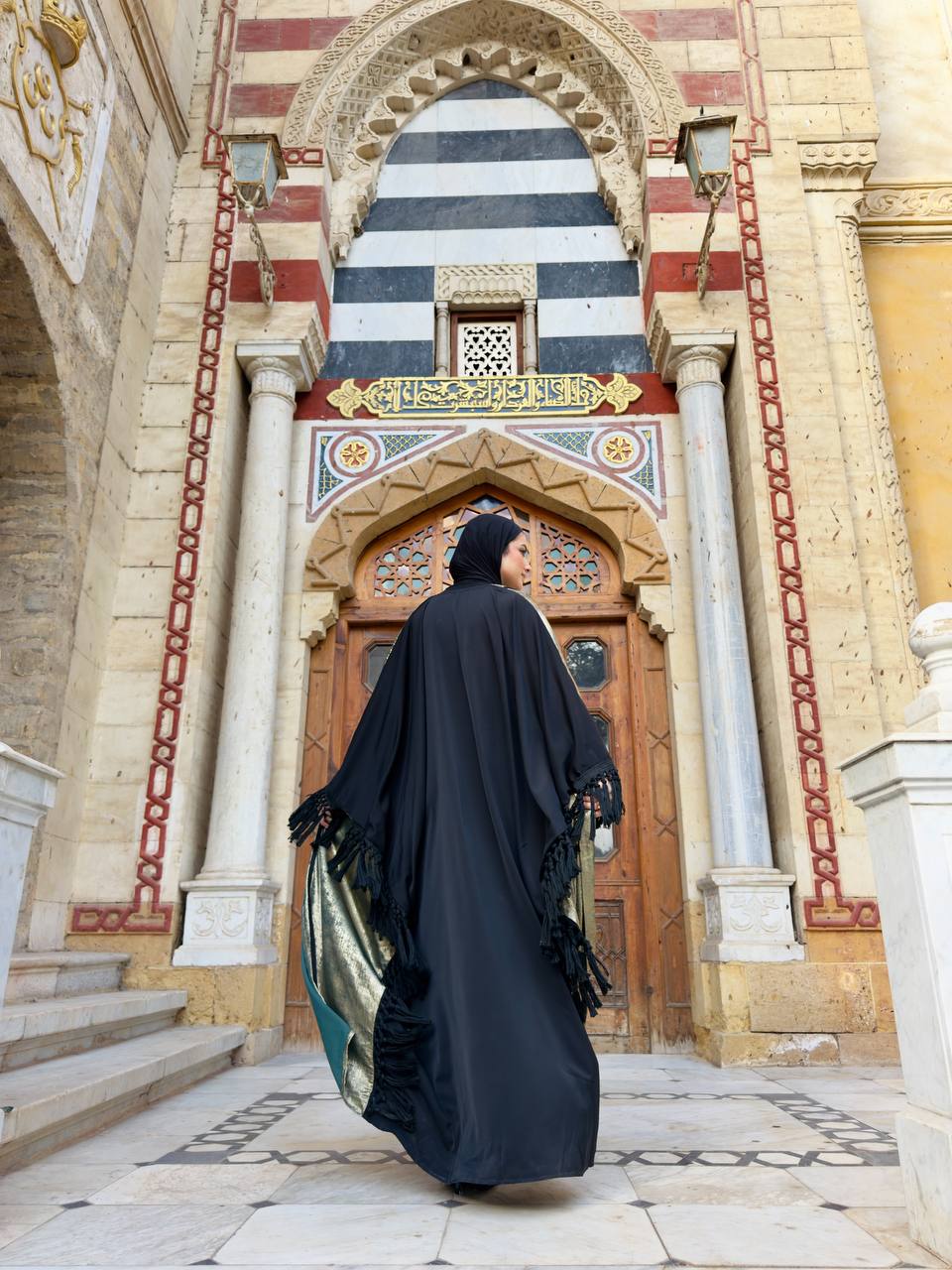 Metallic Cotton Abaya